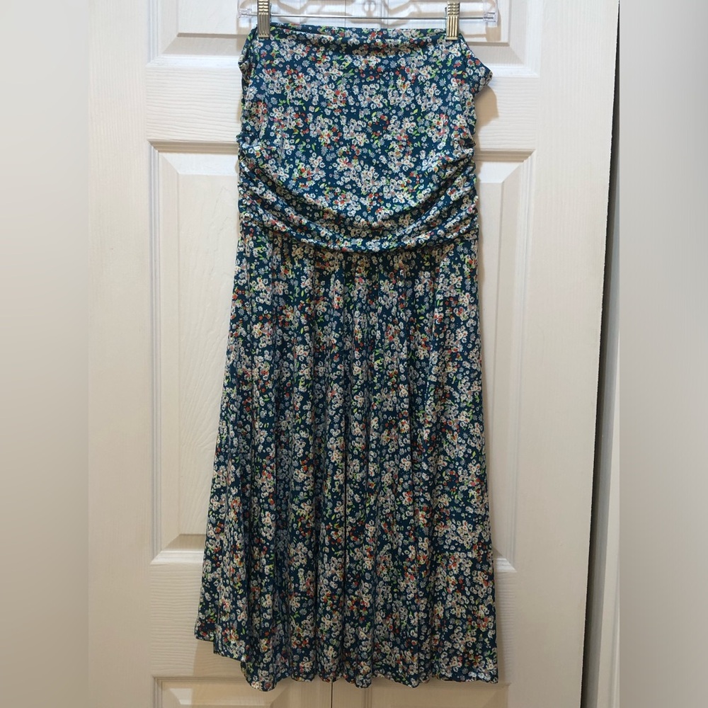 Floral Strapless Dress Women’s XL, NWT